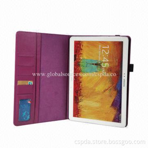 PU Stand Card Slots Case for Samsung Galaxy Note Pro 12 2-inch, Elastic Band Design